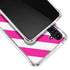 Pink and White Geometric Stripes Galaxy A54 5G Clear Case