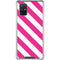 Pink and White Geometric Stripes Galaxy A71 5G Clear Case