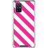 Pink and White Geometric Stripes Galaxy A71 5G Clear Case