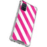 Pink and White Geometric Stripes Galaxy A71 5G Clear Case