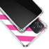 Pink and White Geometric Stripes Galaxy A72 5G Clear Case