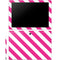 Pink and White Geometric Stripes Galaxy Book 12in Skin