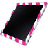 Pink and White Geometric Stripes Galaxy Book 12in Skin