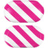 Pink and White Geometric Stripes Galaxy Buds Plus Skin