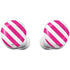 Pink and White Geometric Stripes Galaxy Buds Plus Skin