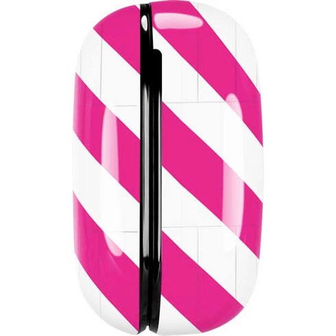 Pink and White Geometric Stripes Galaxy Buds Pro Skin
