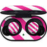 Pink and White Geometric Stripes Galaxy Buds Skin