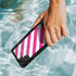 Pink and White Geometric Stripes Galaxy Note 10 Waterproof Case