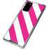 Pink and White Geometric Stripes Galaxy Note20 5G Clear Case