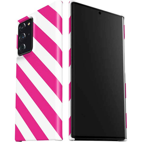 Pink and White Geometric Stripes Galaxy Note20 Ultra 5G Lite Case