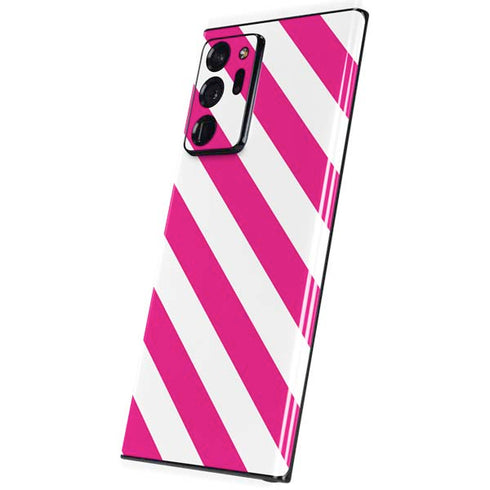 Pink and White Geometric Stripes Galaxy Note20 Ultra 5G Skin