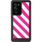 Pink and White Geometric Stripes Galaxy Note20 Ultra 5G Waterproof Case