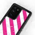 Pink and White Geometric Stripes Galaxy Note20 Ultra 5G Waterproof Case