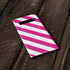 Pink and White Geometric Stripes Galaxy S10 Plus Skin