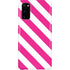 Pink and White Geometric Stripes Galaxy S20 Lite Case