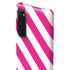 Pink and White Geometric Stripes Galaxy S20 Lite Case