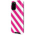 Pink and White Geometric Stripes Galaxy S20 Plus Pro Case