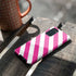 Pink and White Geometric Stripes Galaxy S20 Plus Pro Case