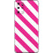 Pink and White Geometric Stripes Galaxy S20 Plus Skin