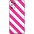 Pink and White Geometric Stripes Galaxy S20 Plus Skin