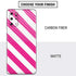 Pink and White Geometric Stripes Galaxy S20 Plus Skin