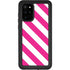 Pink and White Geometric Stripes Galaxy S20 Plus Waterproof Case