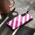 Pink and White Geometric Stripes Galaxy S20 Pro Case