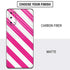 Pink and White Geometric Stripes Galaxy S20 Skin