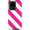 Pink and White Geometric Stripes Galaxy S20 Ultra 5G Pro Case
