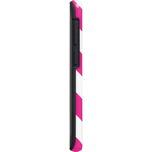 Pink and White Geometric Stripes Galaxy S20 Ultra 5G Pro Case