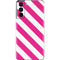 Pink and White Geometric Stripes Galaxy S21 5G Skin