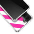 Pink and White Geometric Stripes Galaxy S21 Plus 5G Clear Case