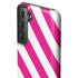 Pink and White Geometric Stripes Galaxy S21 Plus 5G Pro Case