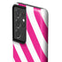 Pink and White Geometric Stripes Galaxy S21 Ultra 5G Pro Case