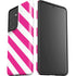 Pink and White Geometric Stripes Galaxy S21 Ultra 5G Pro Case