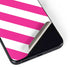 Pink and White Geometric Stripes Galaxy S22 Plus Skin