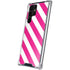 Pink and White Geometric Stripes Galaxy S22 Ultra Clear Case