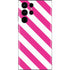 Pink and White Geometric Stripes Galaxy S22 Ultra Skin