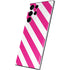 Pink and White Geometric Stripes Galaxy S22 Ultra Skin