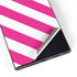 Pink and White Geometric Stripes Galaxy S22 Ultra Skin
