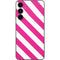 Pink and White Geometric Stripes Galaxy S23 FE Skin