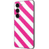 Pink and White Geometric Stripes Galaxy S23 Skin