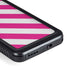Pink and White Geometric Stripes Galaxy S23 Waterproof Case
