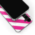 Pink and White Geometric Stripes Galaxy S24 Plus Clear Case