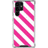 Pink and White Geometric Stripes Galaxy S24 Ultra Clear Case