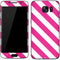 Pink and White Geometric Stripes Galaxy S7 Skin