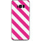 Pink and White Geometric Stripes Galaxy S8 Plus Skin