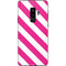 Pink and White Geometric Stripes Galaxy S9 Plus Skin