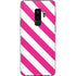 Pink and White Geometric Stripes Galaxy S9 Plus Skin