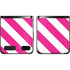 Pink and White Geometric Stripes Galaxy Z Flip Skin